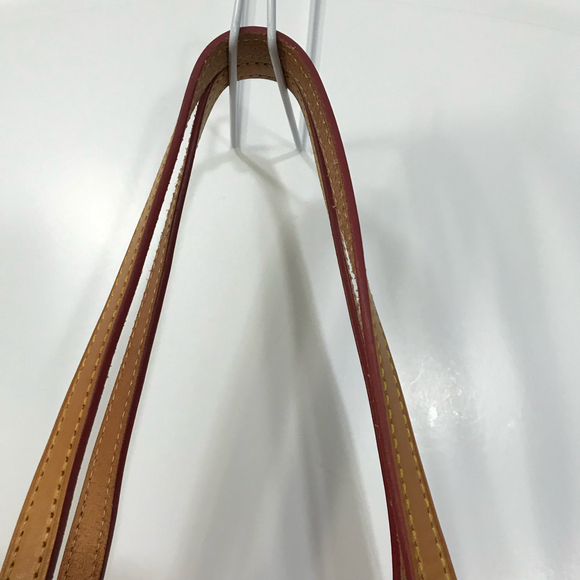 Dooney and Bourke Red with Blue Polka Large Shopper Dot Tote & Dustbag EUC - Picture 8 of 12